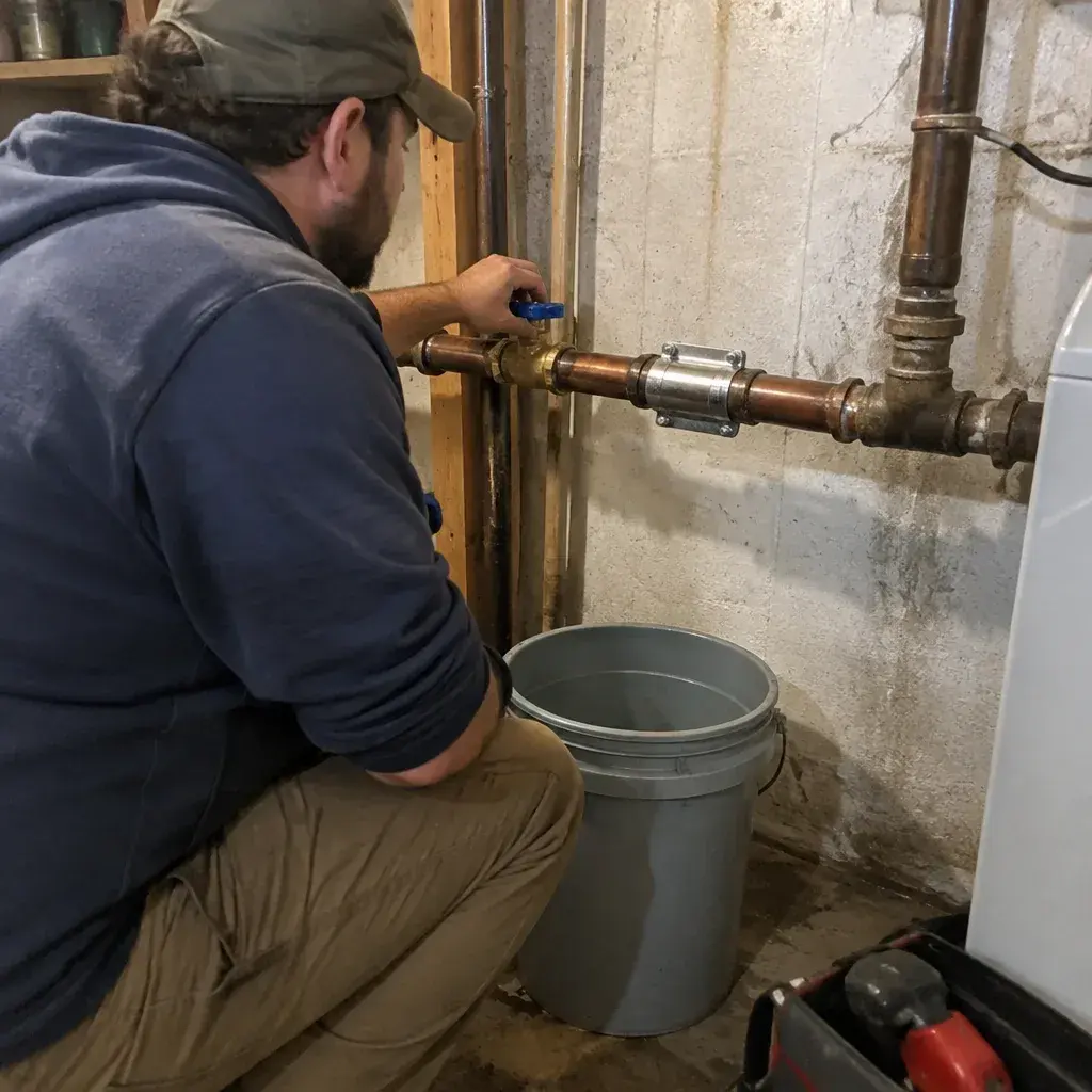 Pipe Clamps affecting a water supply line in Kentucky